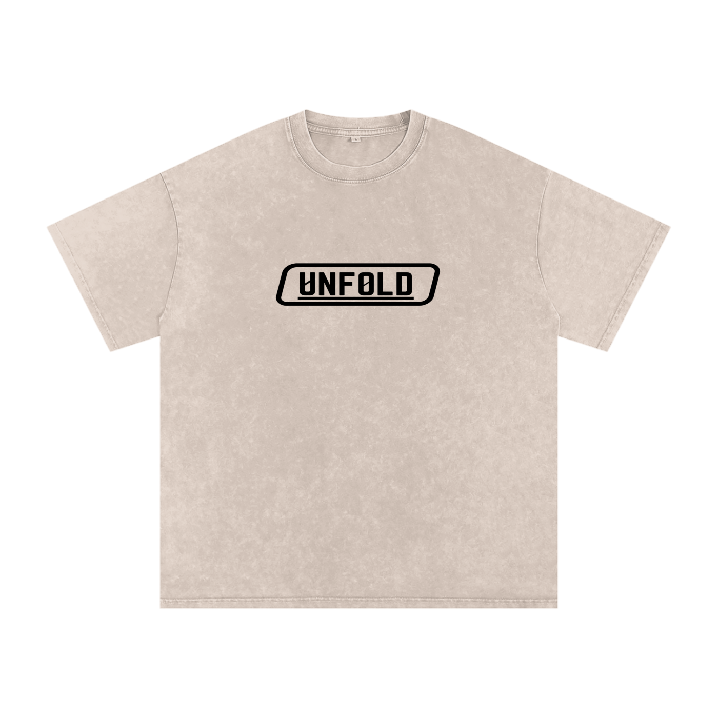 UNFOLD Snow Washed Heavyweight Oversized Cotton Tee