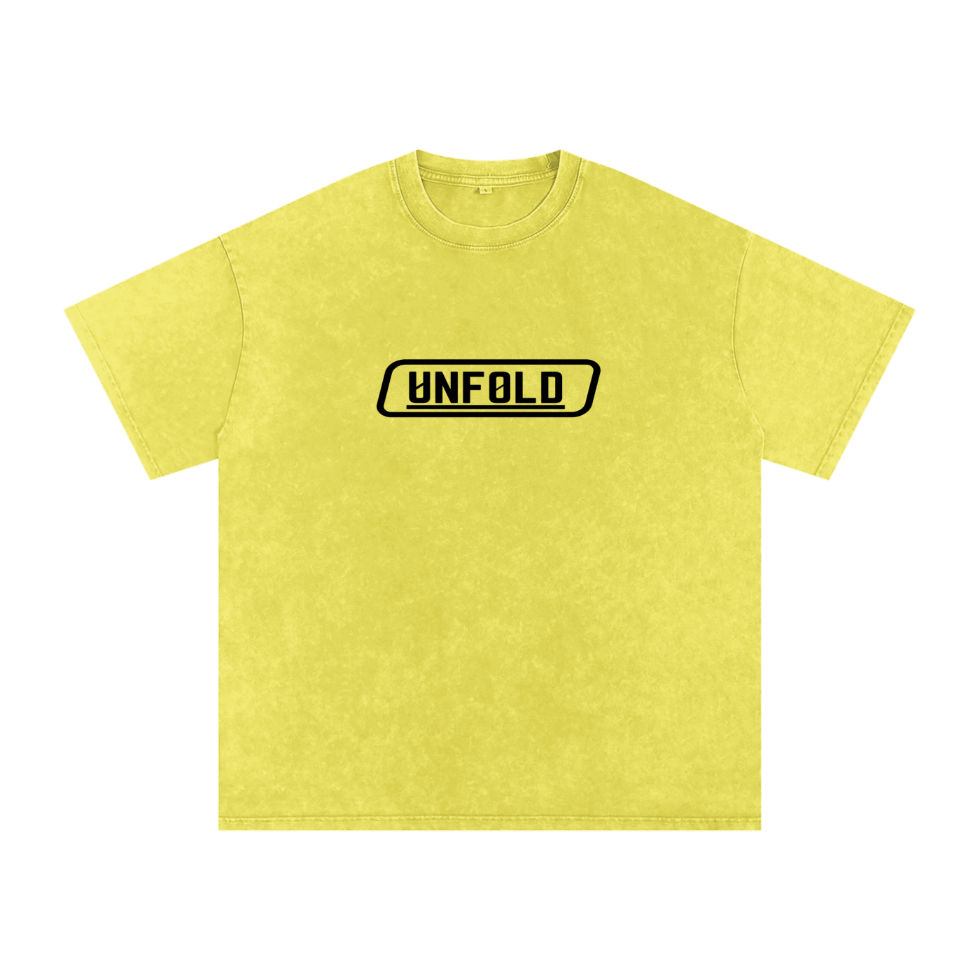 UNFOLD Snow Washed Heavyweight Oversized Cotton Tee