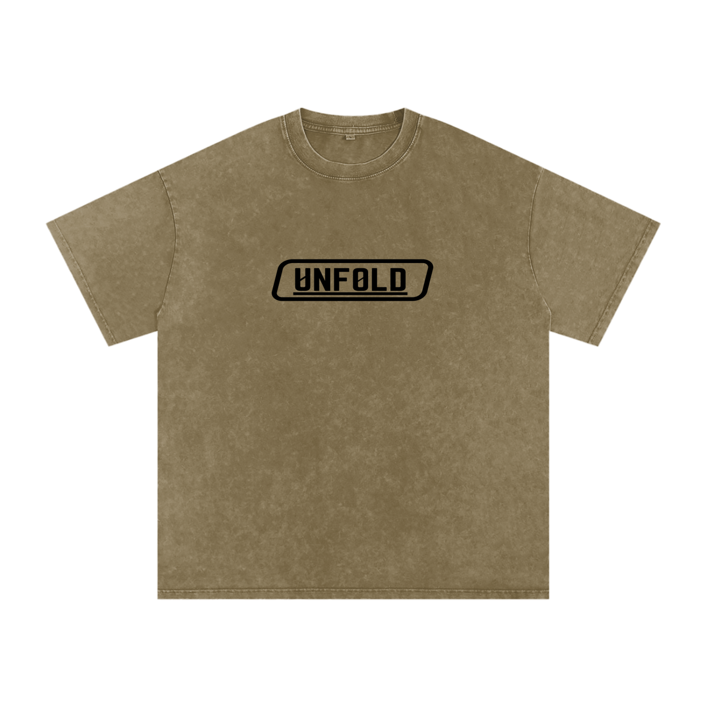 UNFOLD Snow Washed Heavyweight Oversized Cotton Tee