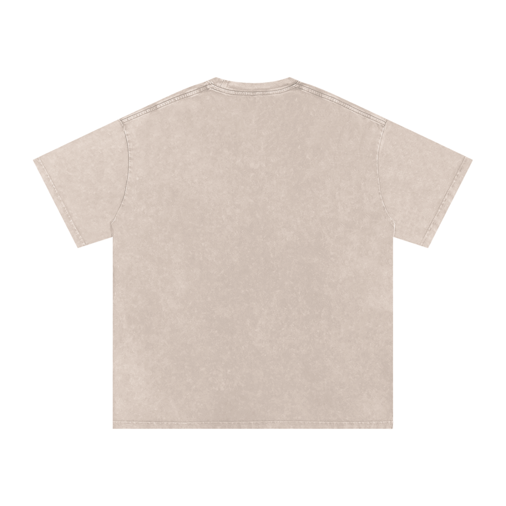 UNFOLD Snow Washed Heavyweight Oversized Cotton Tee