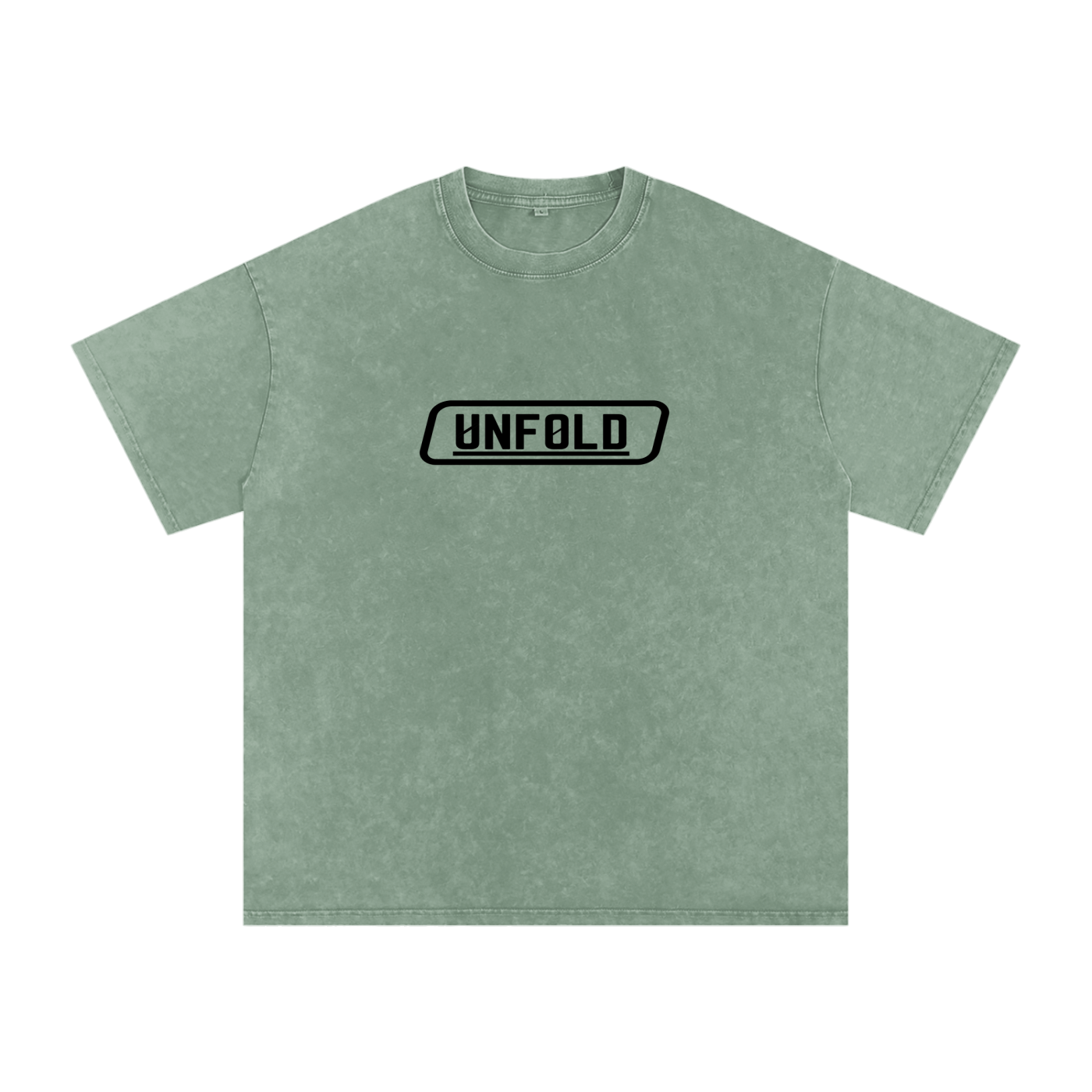 UNFOLD Snow Washed Heavyweight Oversized Cotton Tee